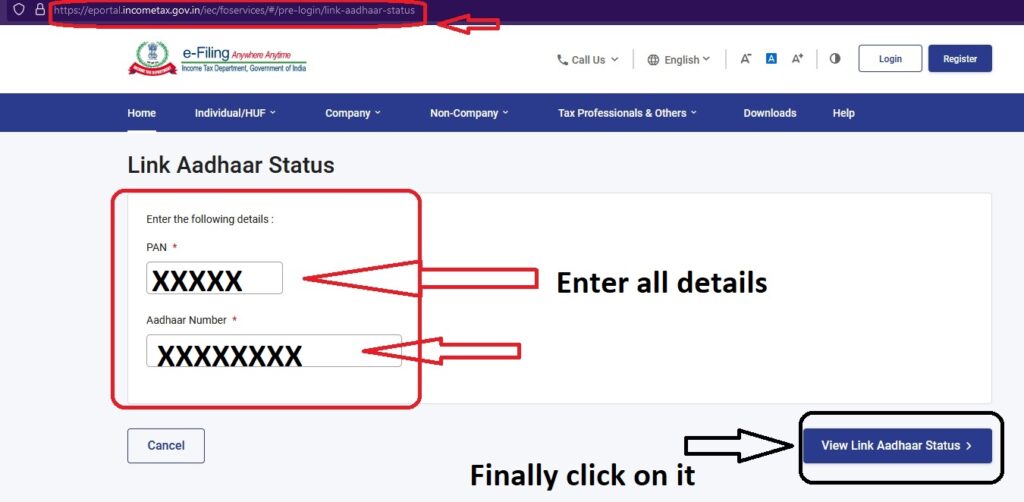 how to check Link adhar card status-001