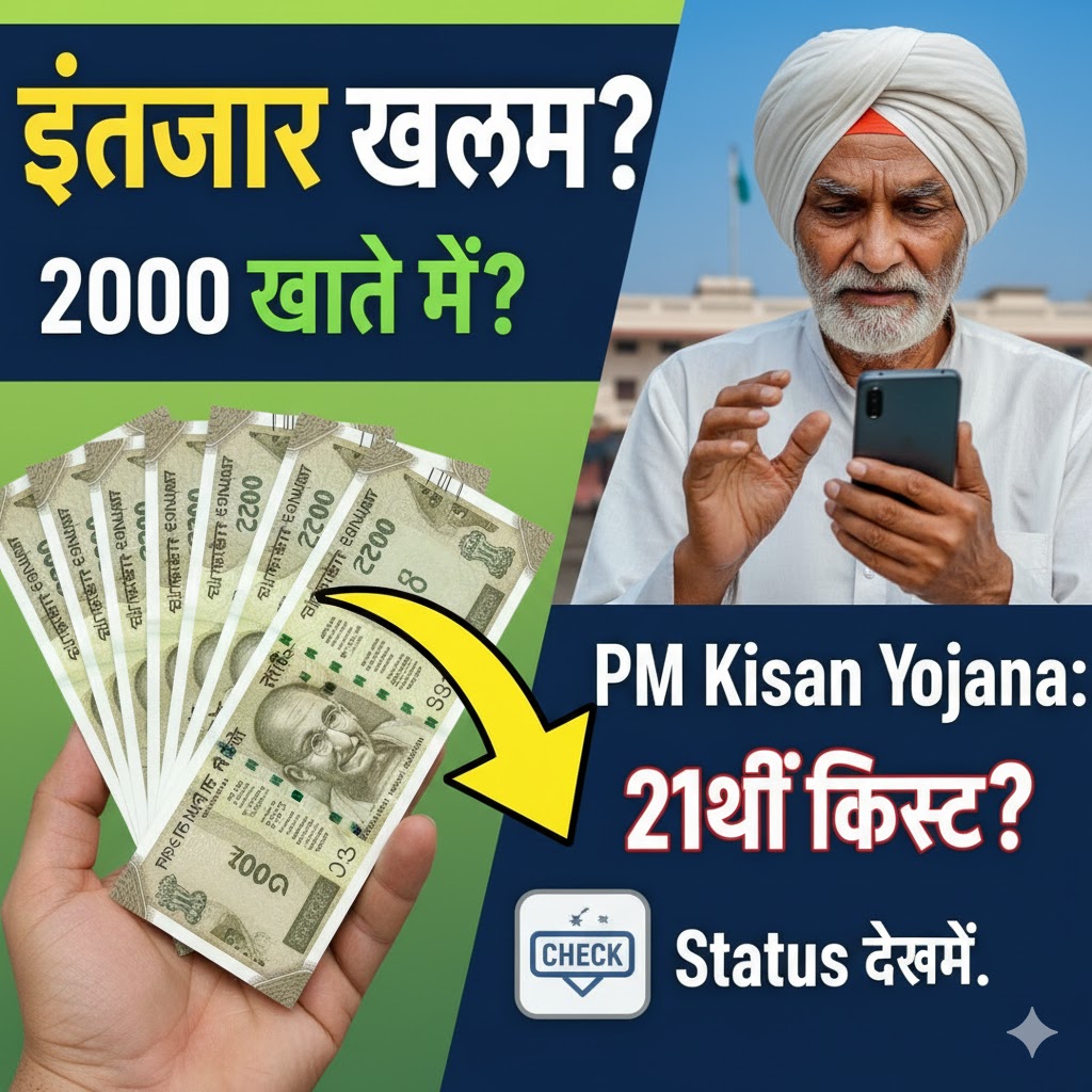 PM Kisan Yojana : इंतजार खत्म हो जाएगा, क्या 2 से 2 हजार अब खाते में आ जाएंगे? 21वीं किस्त का स्टेटस देखें।
